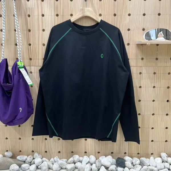 Design O Collection Base Layer Long Sleeve Navy with Green Stitching Base Layer - 6