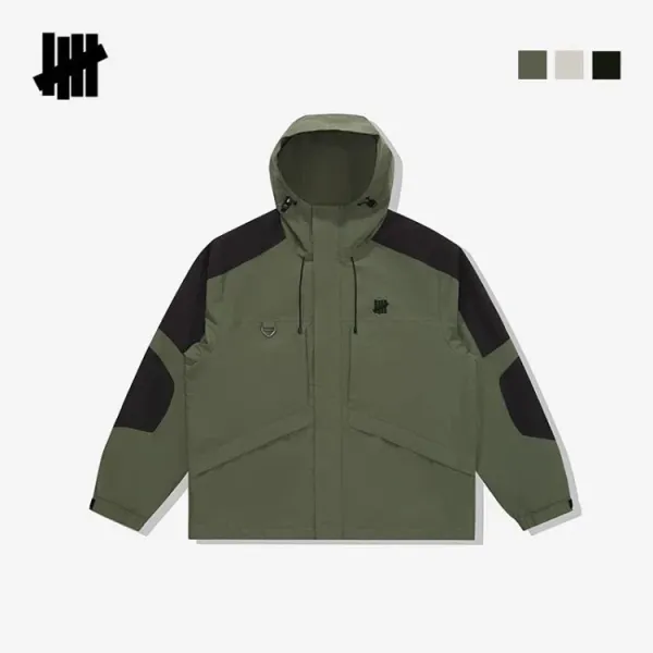 Design UNDEFEATED Field Jacket Olive Green and Black Outerwear - 18