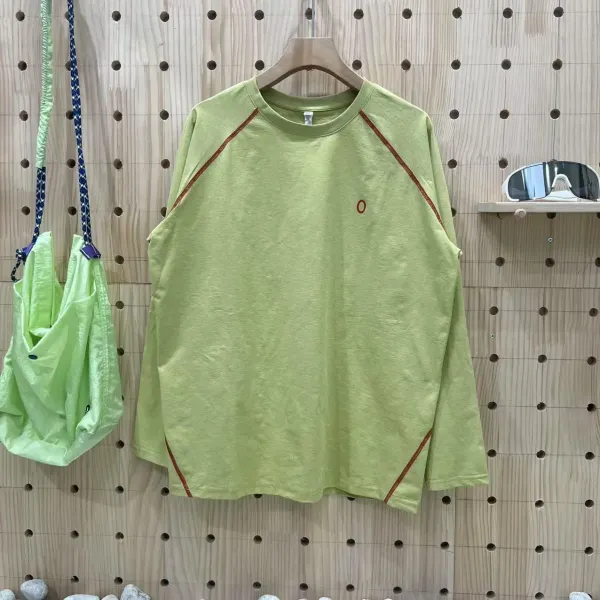 Design O Collection Base Layer Long Sleeve Navy with Green Stitching Base Layer - 12