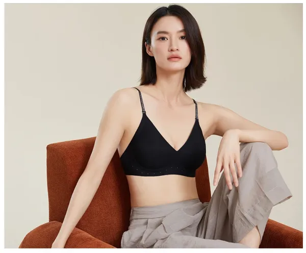 Design Seamless Mesh Bra Black Underwear - 23