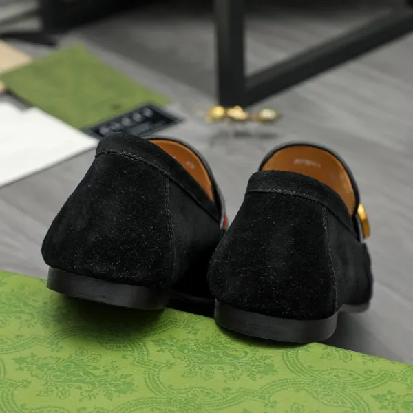 Gucci Horsebit Loafer Brown Suede Loafers - 8