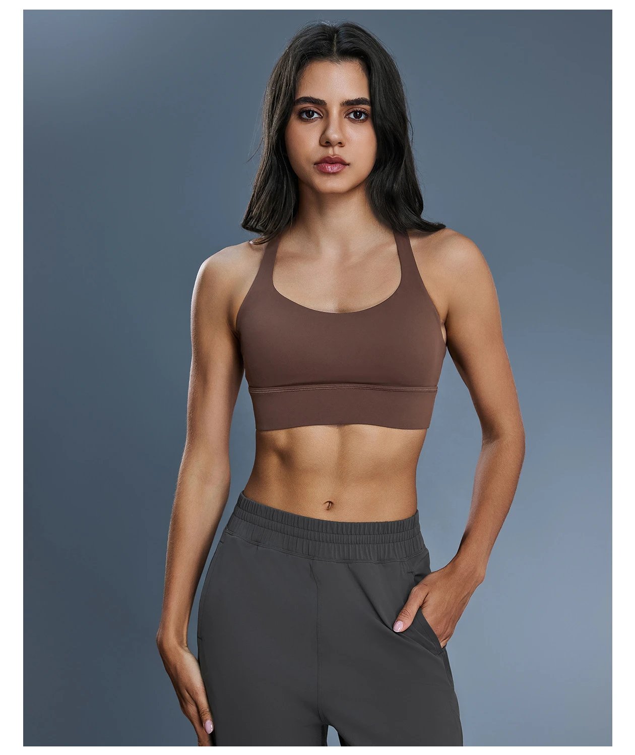 Design Crisscross Back Sports Bra Emerald Green Activewear - 18