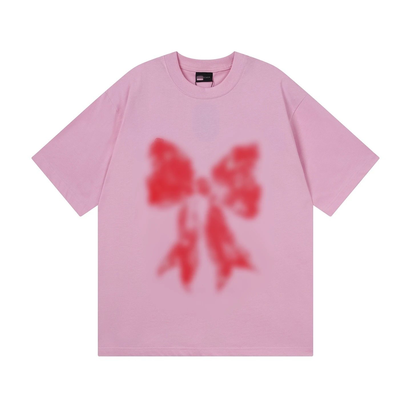 Balenciaga Oversized Black Pink Graphic T-Shirt