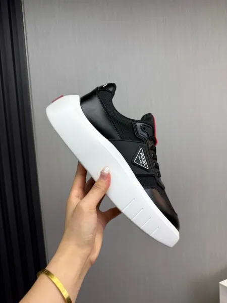 Prada Re-Nylon Sneakers Black White Red Sneakers Chunky Sneakers - 7