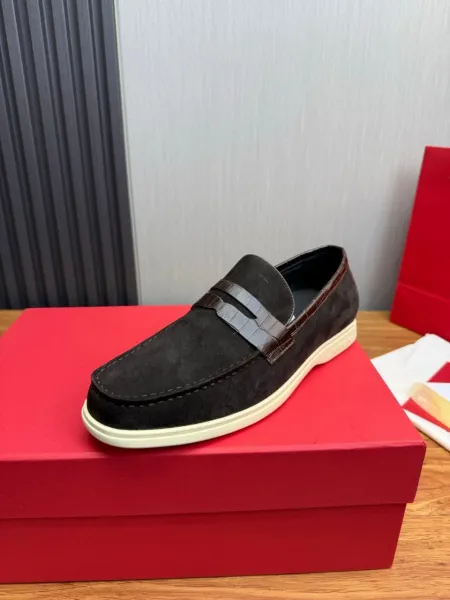 Hogan HXM281 White Suede Loafer - 4