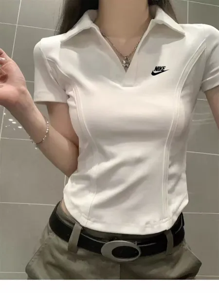 Nike Polo Shirt White Tops Polo - 12
