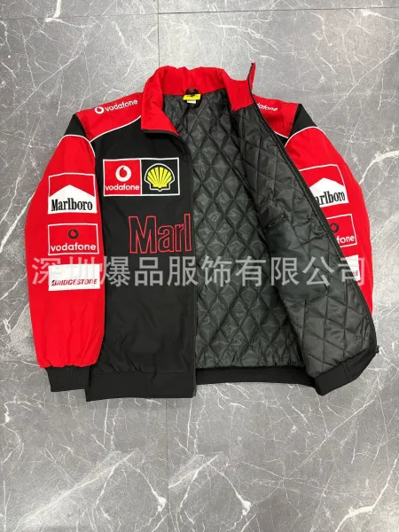 Design McLaren Mercedes-Benz F1 Team Inspired Racing Jacket Multicolor Outerwear - 11