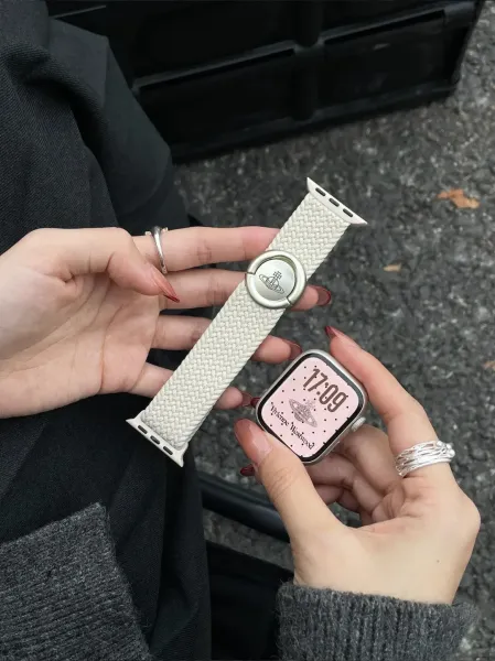 Vivienne Westwood x Apple Watch Band Burgundy Smartwatch - 4