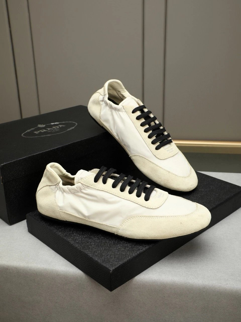 Prada Re-Nylon Sneakers Pink and Black - 4