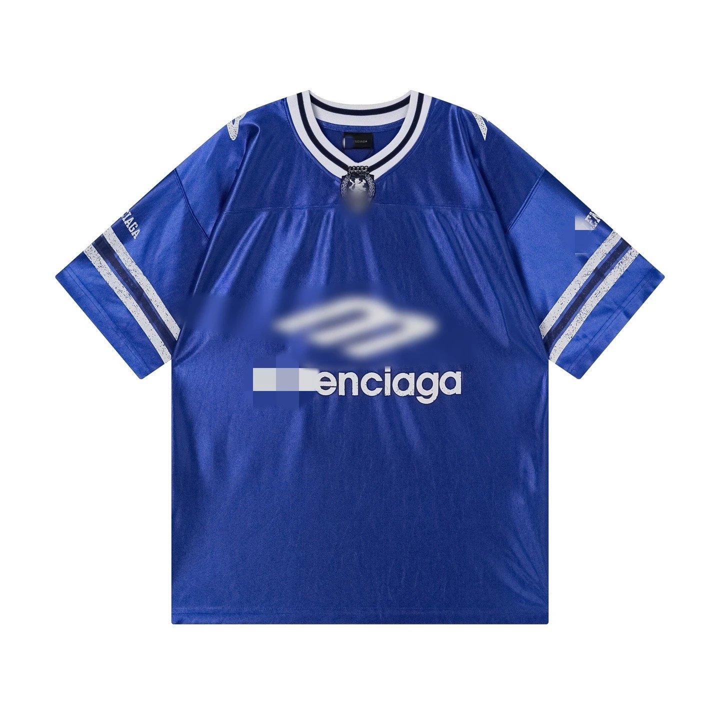 Enciaga Football Jersey Silver Blue Black Sporty