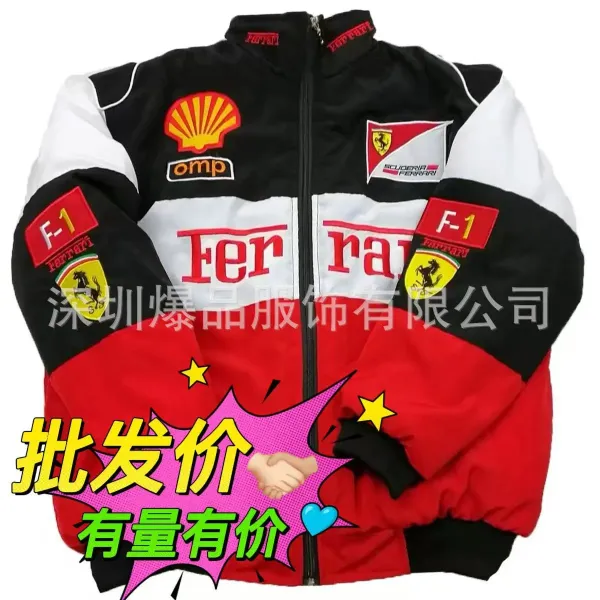 Design McLaren Mercedes-Benz F1 Team Inspired Racing Jacket Multicolor Outerwear - 34