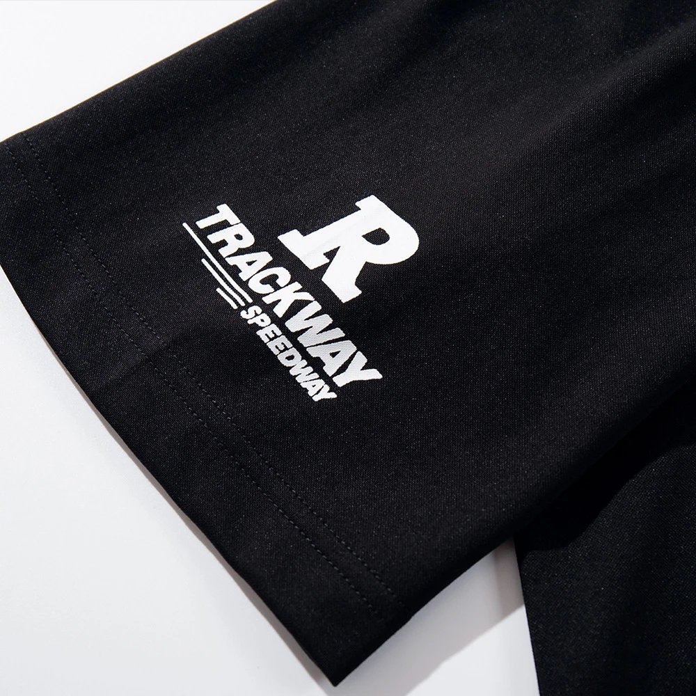 Black78 ARDP5 Black Racing Graphic T-Shirt