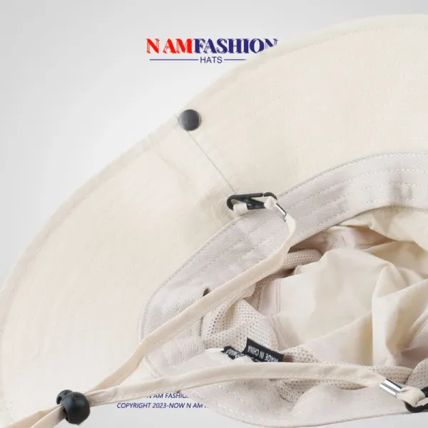 Design N AM Fashion Bucket Hat Beige Outdoor Hat Bucket Hat - 10