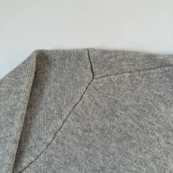Design Knit Zip-Front Collar Cardigan Gray Outerwear.cardigan - 23