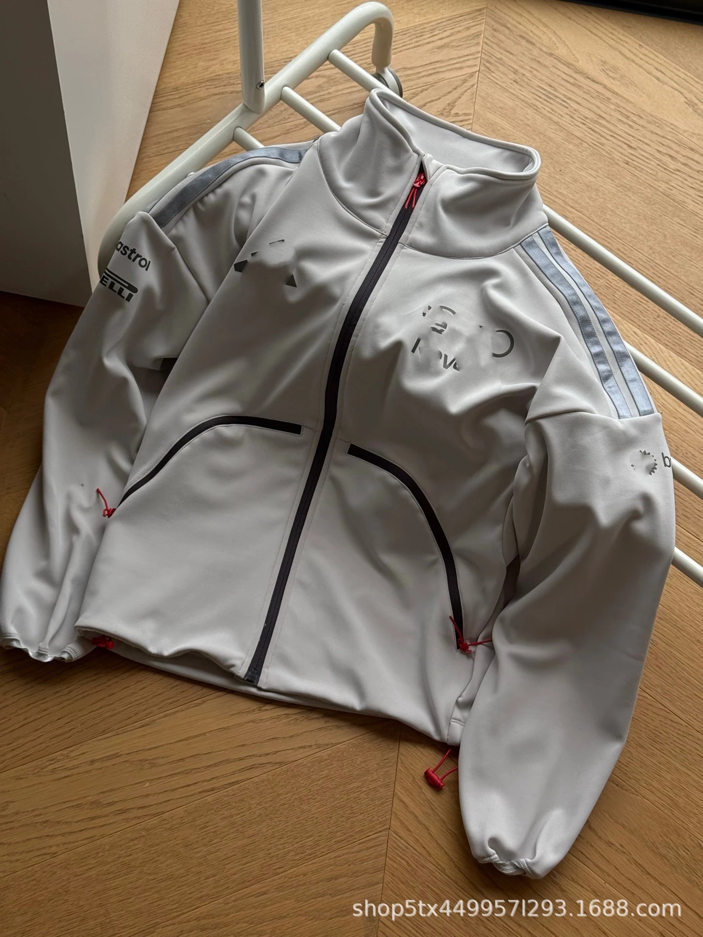 Castore Technical Track Jacket Light Gray Outerwear - 4