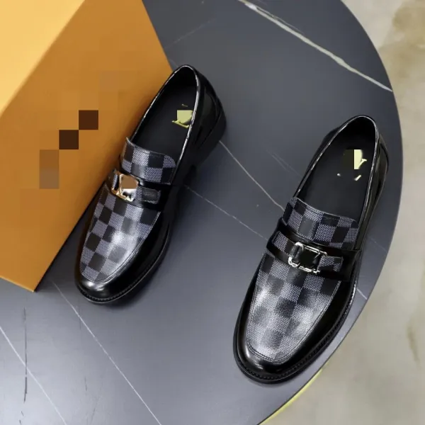 Louis Vuitton Damier Graphite Loafers Black - 1