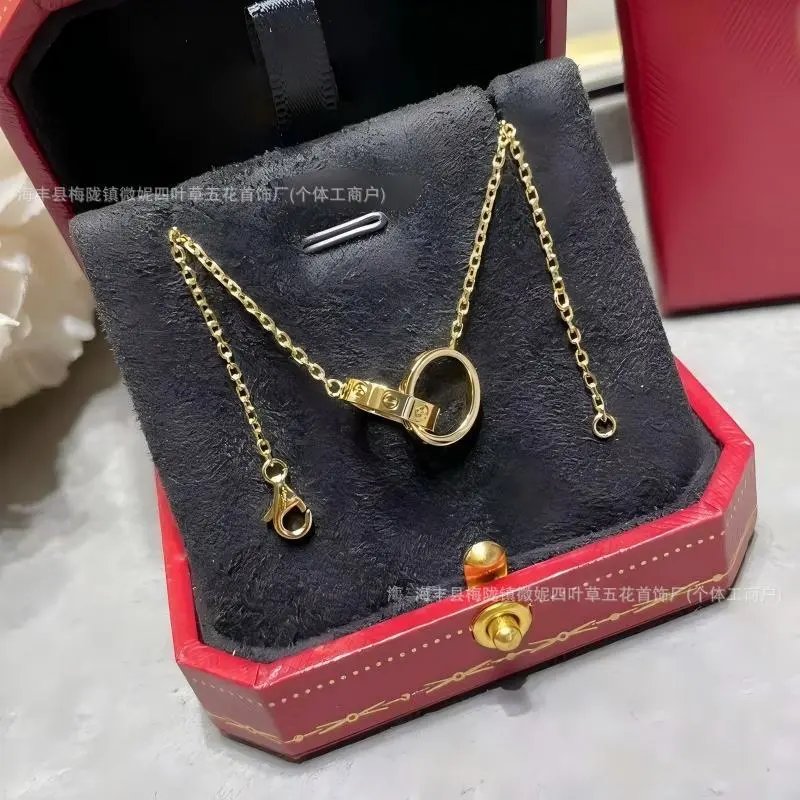 Cartier Love Necklace Gold Pendant Chain Jewelry