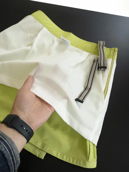 Design Wrap Skirt Shorts Lime Green Functional Sporty Shorts - 15