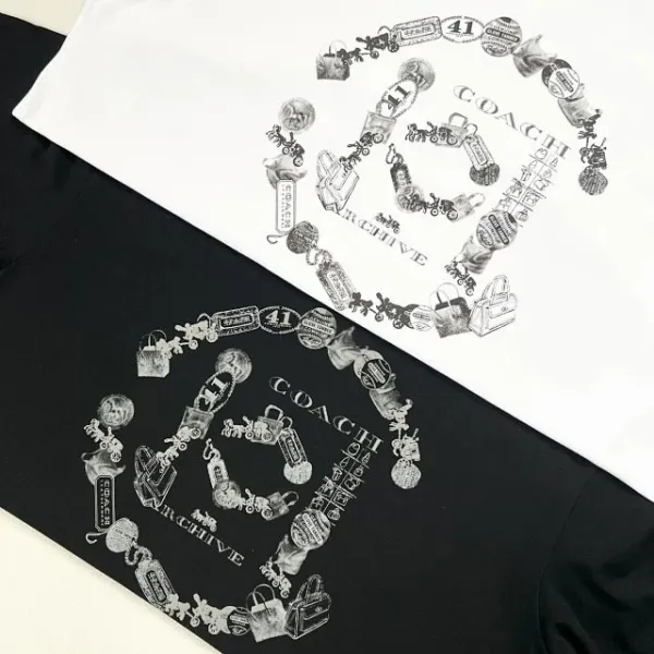 Coach Graphic Print T-Shirt Black - 20