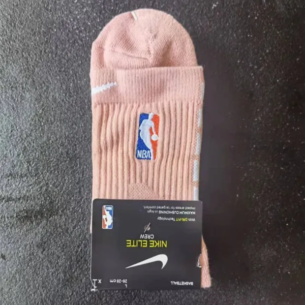 Nike Elite Crew NBA Pink Socks - 1