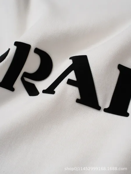 Prada Logo Print Black T-Shirt - 6