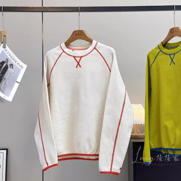Design Waffle-Knit Base Layer Top Red - 14
