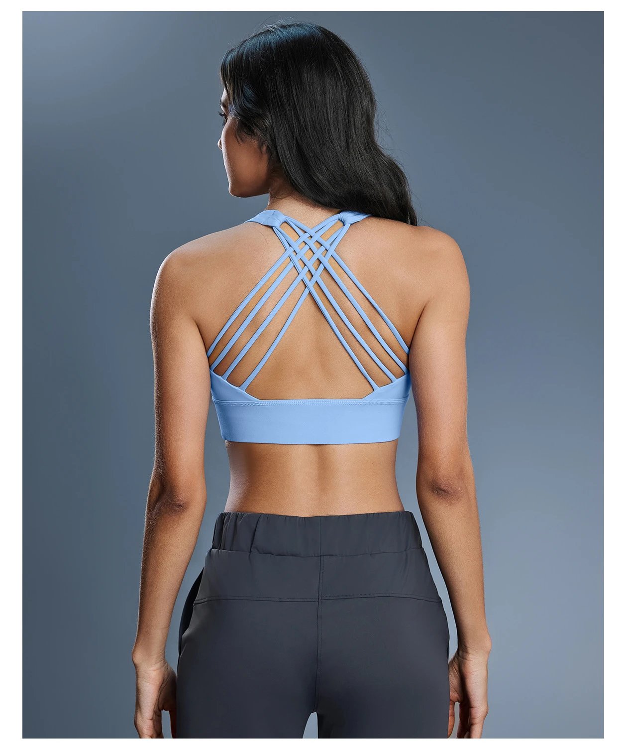 Design Crisscross Back Sports Bra Emerald Green Activewear - 23