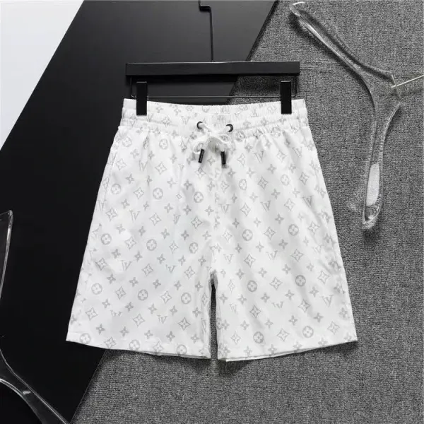 Louis Vuitton Monogram Print Swim Shorts White Swimwear - 1