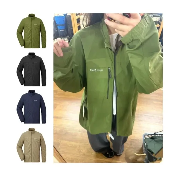 IH NOM UH NIT Windbreaker Jacket Olive Green Outerwear - 4