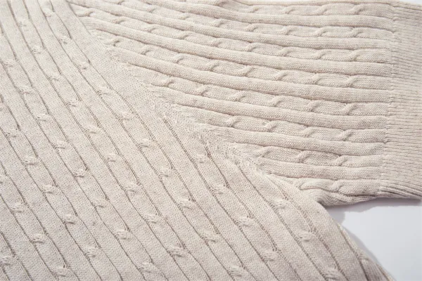 Design Ribbed Knit Short-Sleeve Sweater Light Gray - 15