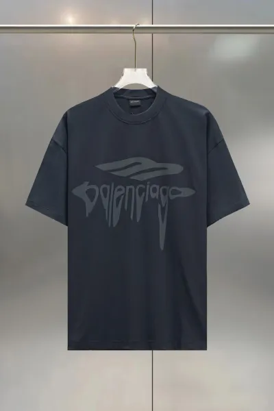 Balenciaga Security Tape Logo T-Shirt Black - 7