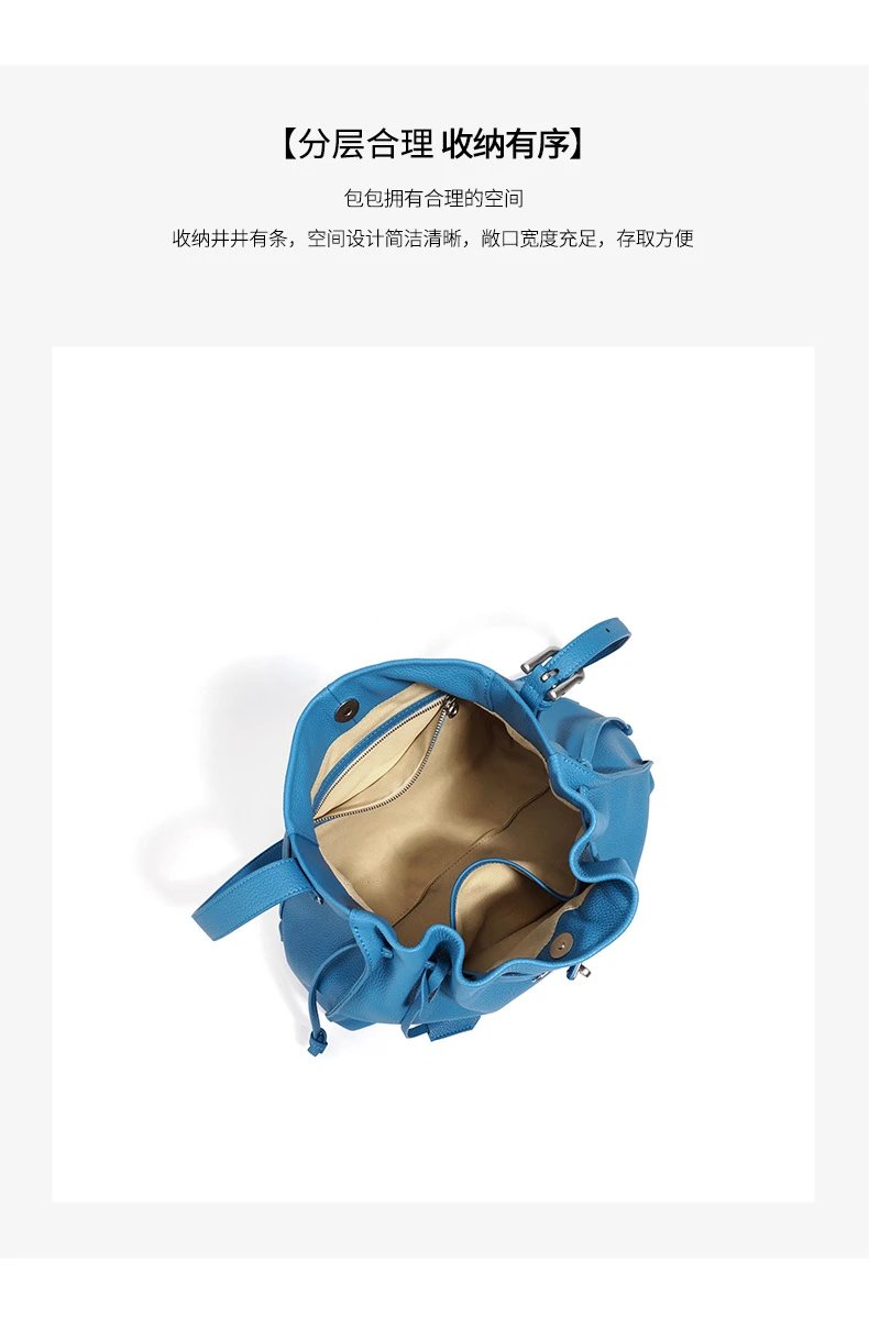 Hermès Picotin Lock Drawstring Bag Blue Togo Leather Shoulder Bag - 10