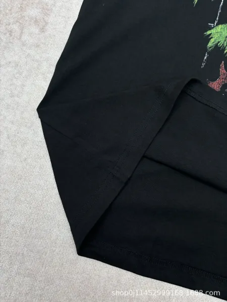Balenciaga Surf Wave Graphic T-Shirt Black - 4