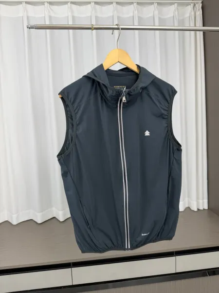 Design Dry Active Fit Hooded Vest Navy Blue Vest - 7