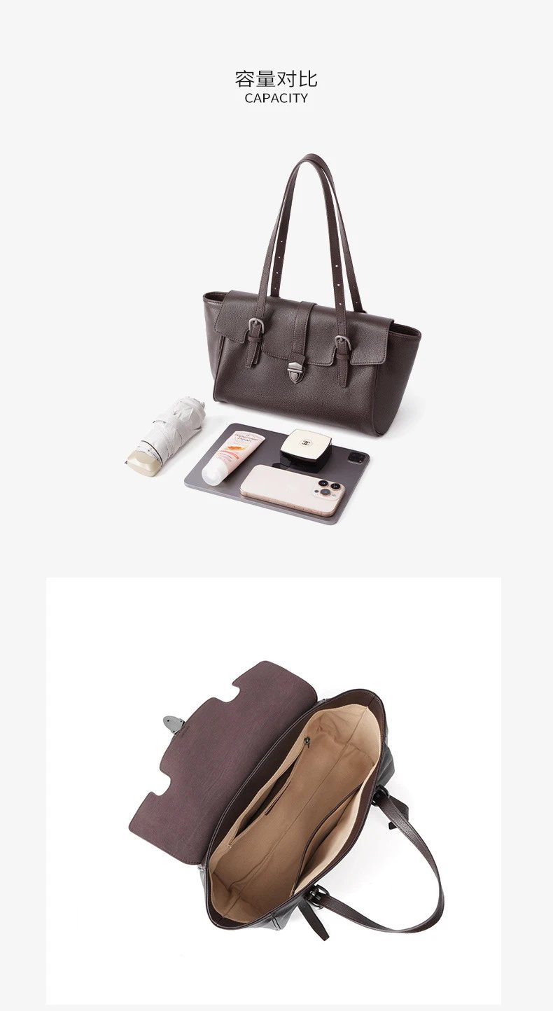 Design Structured Flap Closure White Handbag - 12