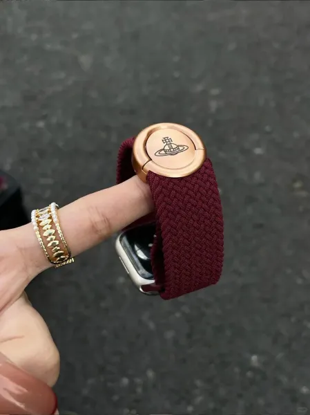 Vivienne Westwood x Apple Watch Band Burgundy Smartwatch - 12