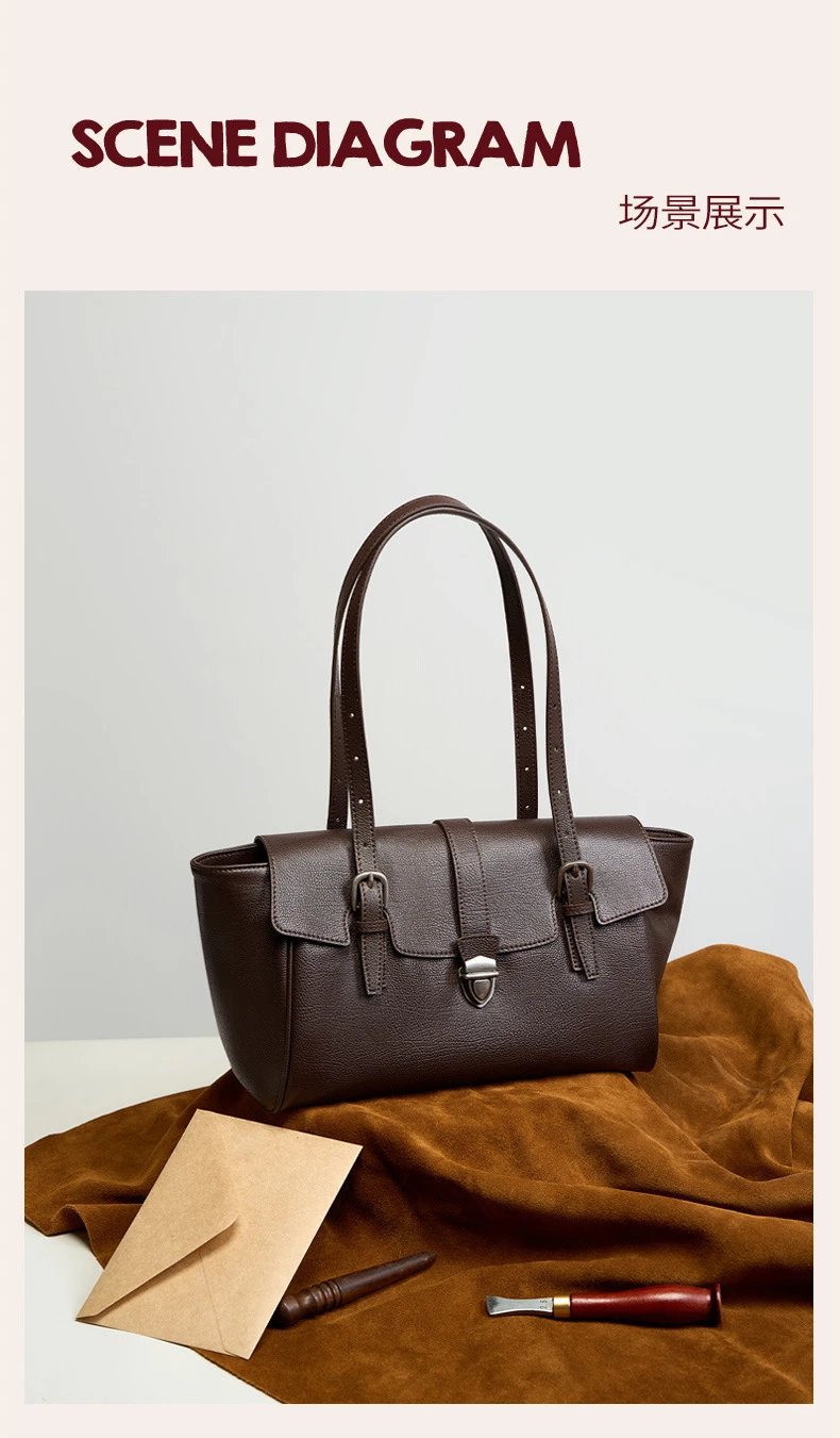 Design Structured Flap Closure White Handbag - 28