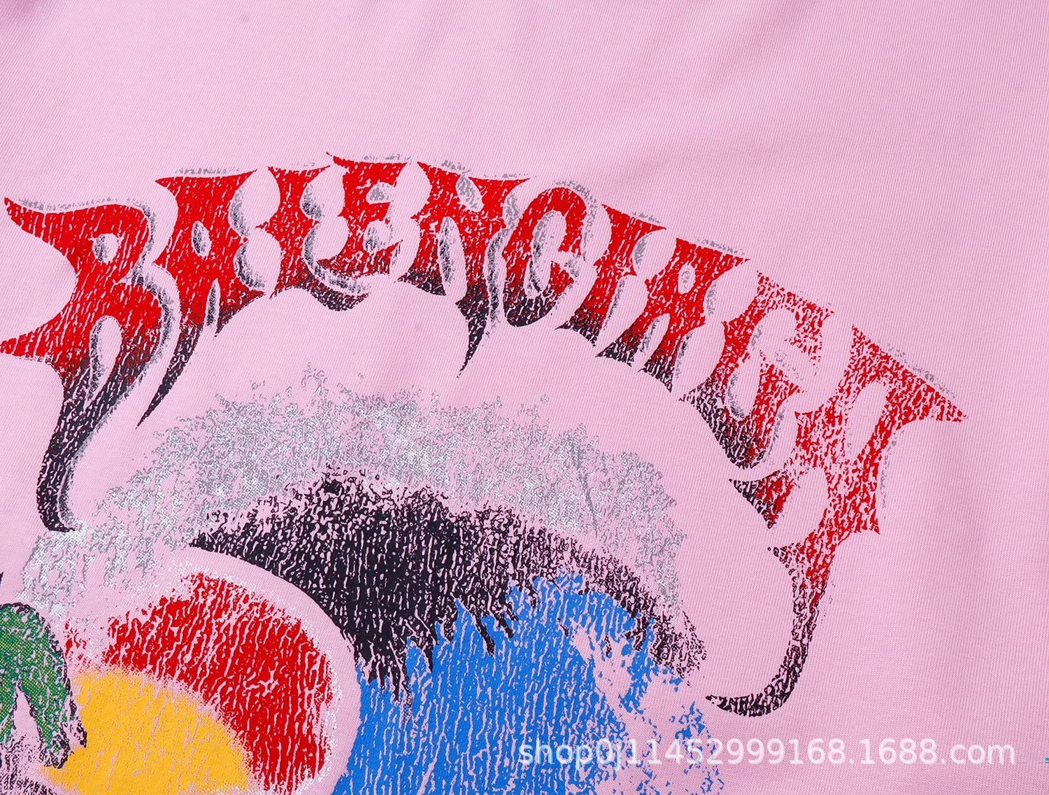Balenciaga Culture Wave Black T-Shirt - 8