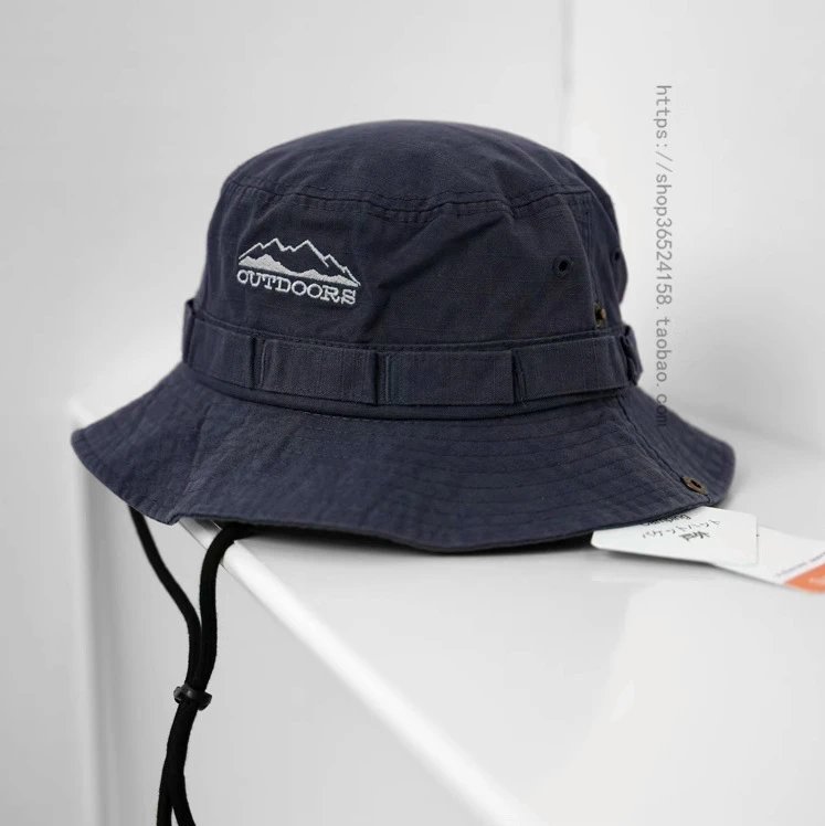 Design Outdoor Brand Bucket Hat Navy Blue Bucket Hat