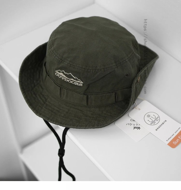 Design Outdoor Brand Bucket Hat Army Green Hats Bucket Hat - 2