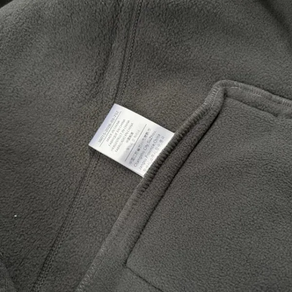 Design Fleece Zip-Up Hoodie Black - 42
