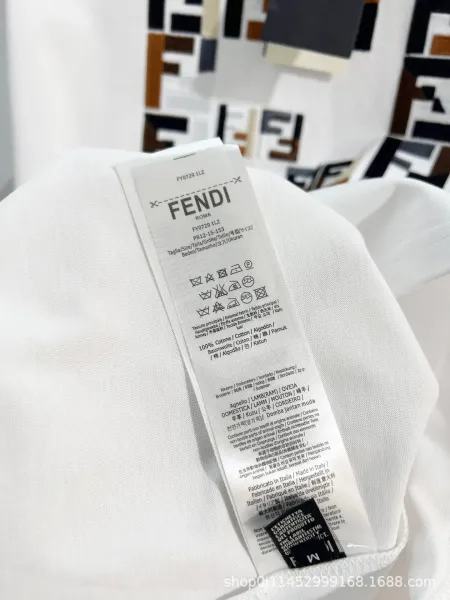 Fendi FF Logo Patchwork T-Shirt Black - 11
