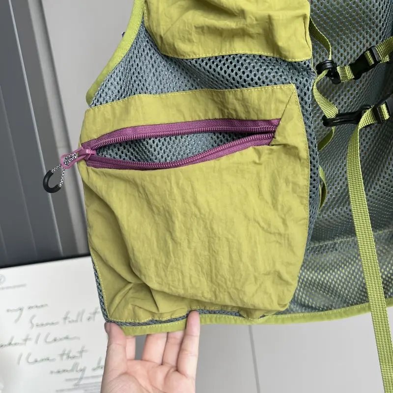 Mesh Utility Vest Lime Green Navy Purple Outdoor Tactical Vest