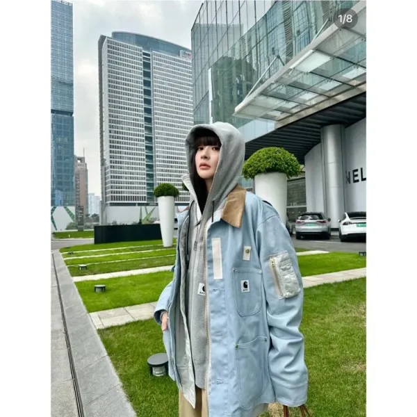 Carhartt Work In Progress Carhartt WIP Chore Coat Beige Outerwear - 10