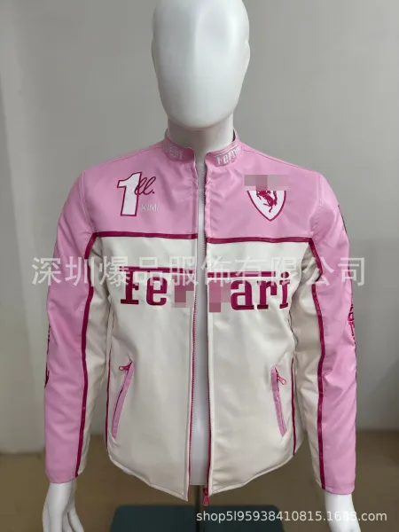 Design Mercedes-Benz x Motul Racing Leather Jacket White / Black Leather Jacket - 21