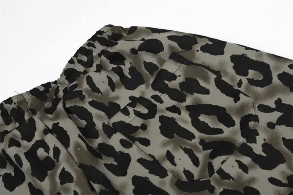 Balenciaga Leopard Print Wide-Leg Track Pants Multicolor - 10