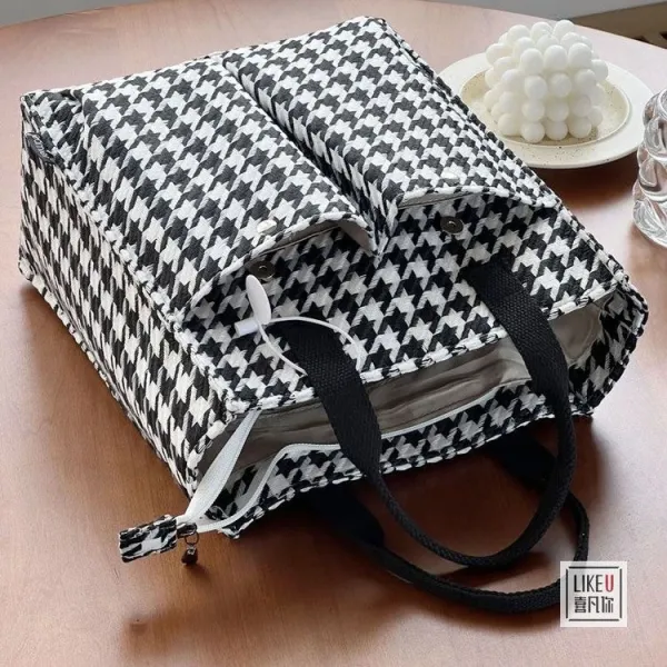 Design LIKEU Houndstooth Green Tote Bag - 41