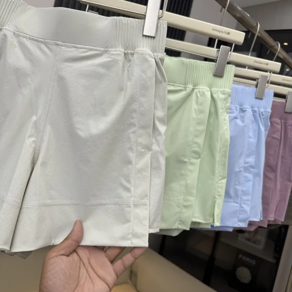Design Umigio / U Pleated Waist Shorts Lavender Shorts - 11