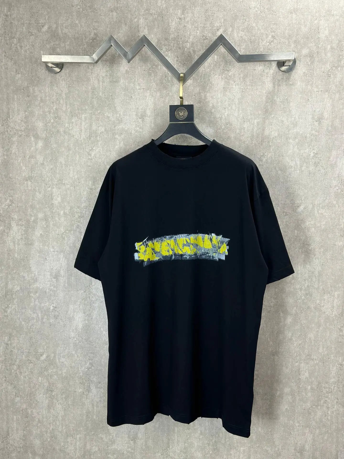 Balenciaga Collegiate Arch Logo 01 Black T-Shirt - 15