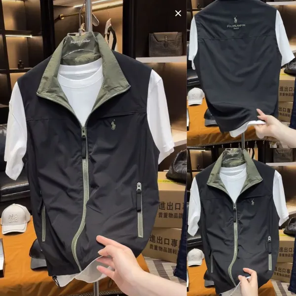 Polo Ralph Lauren Lightweight Vest Black Outerwear.vest - 3